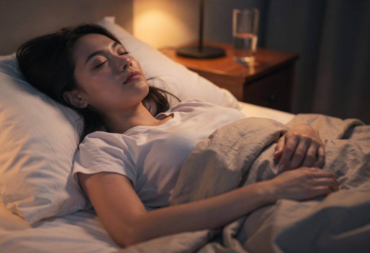 Auf dem Rücken schlafen lernen